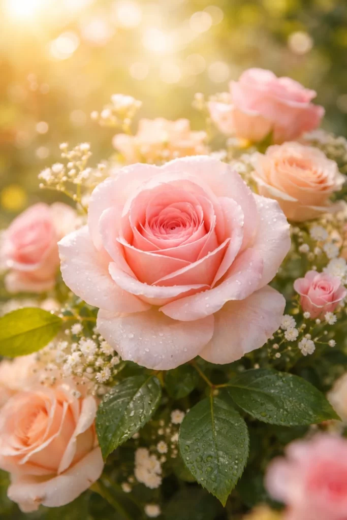 pembe gül fotografı