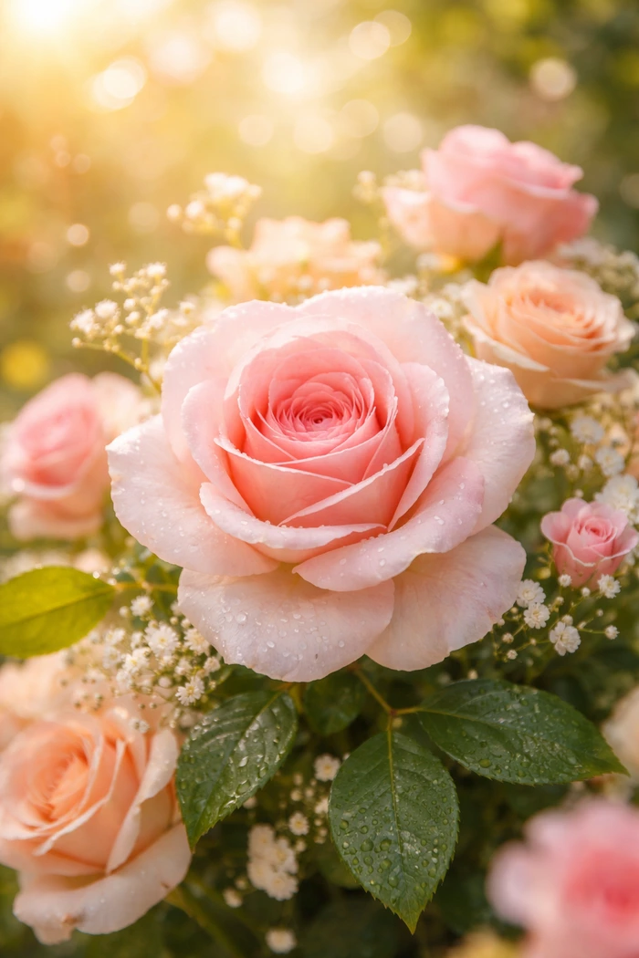 pembe gül fotografı