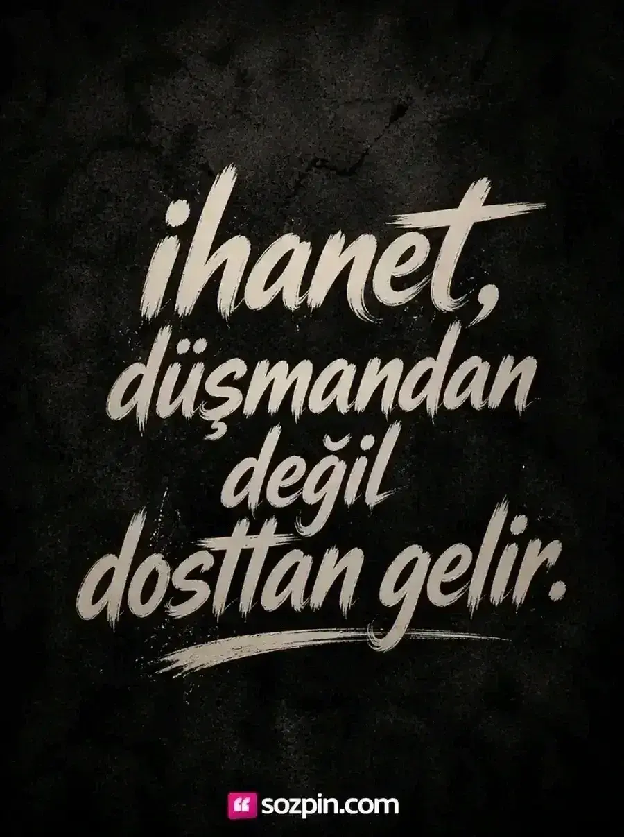 ihanet ile ilgili sert söz