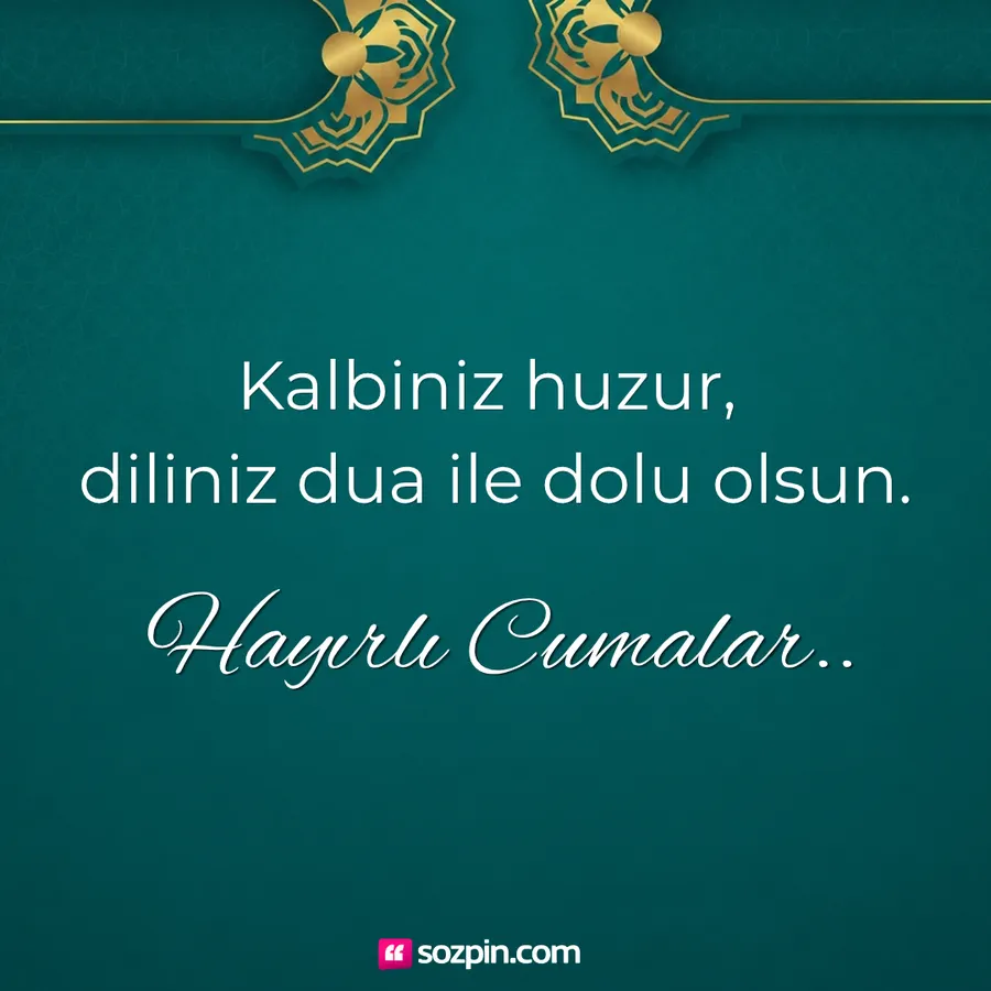 arkadaşa cuma mesajı