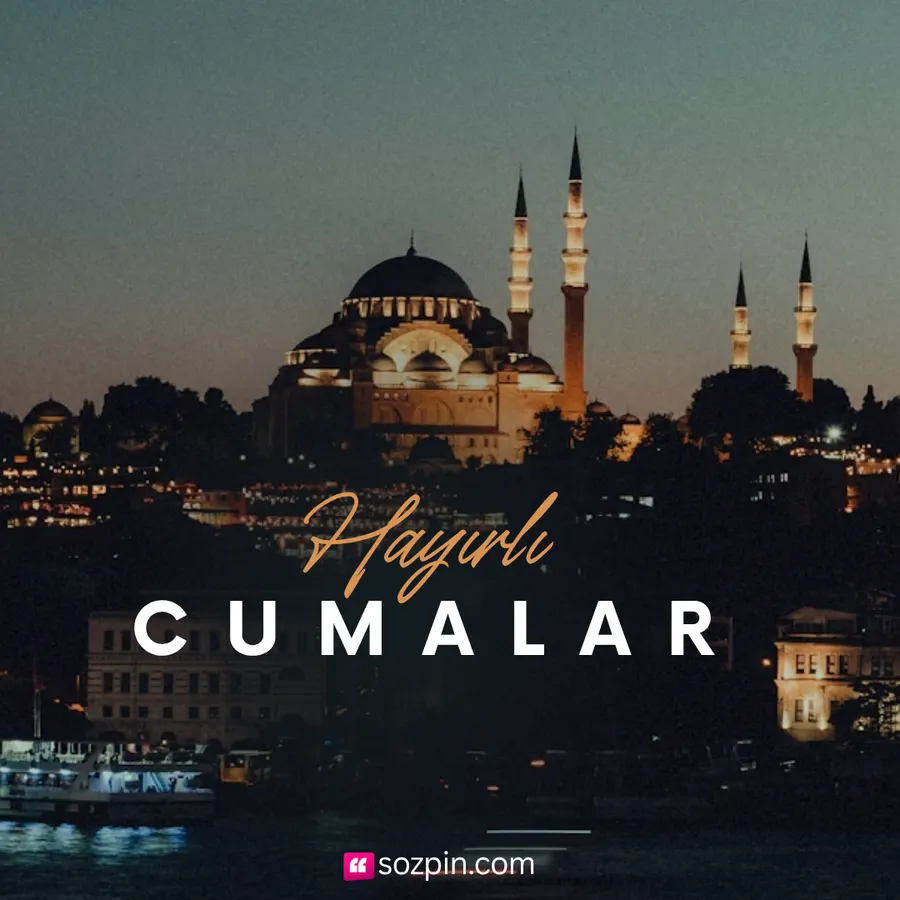 hayırlı cumalar yazılı görsel