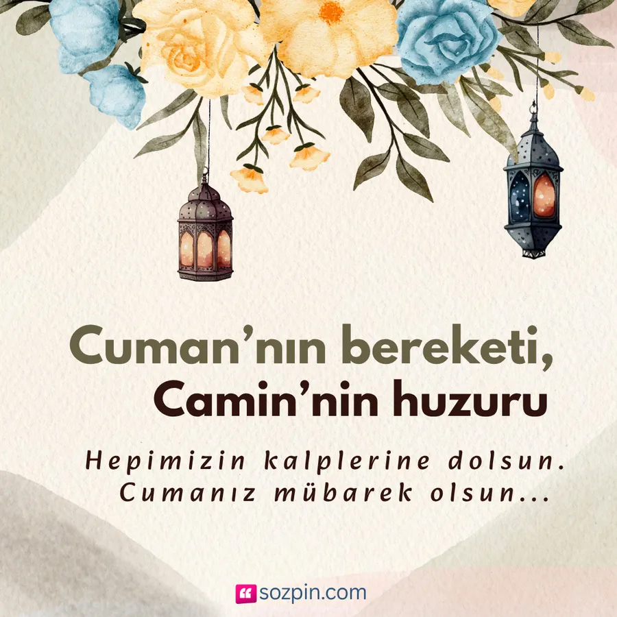 kısa resimli hayırlı cumalar mesajı