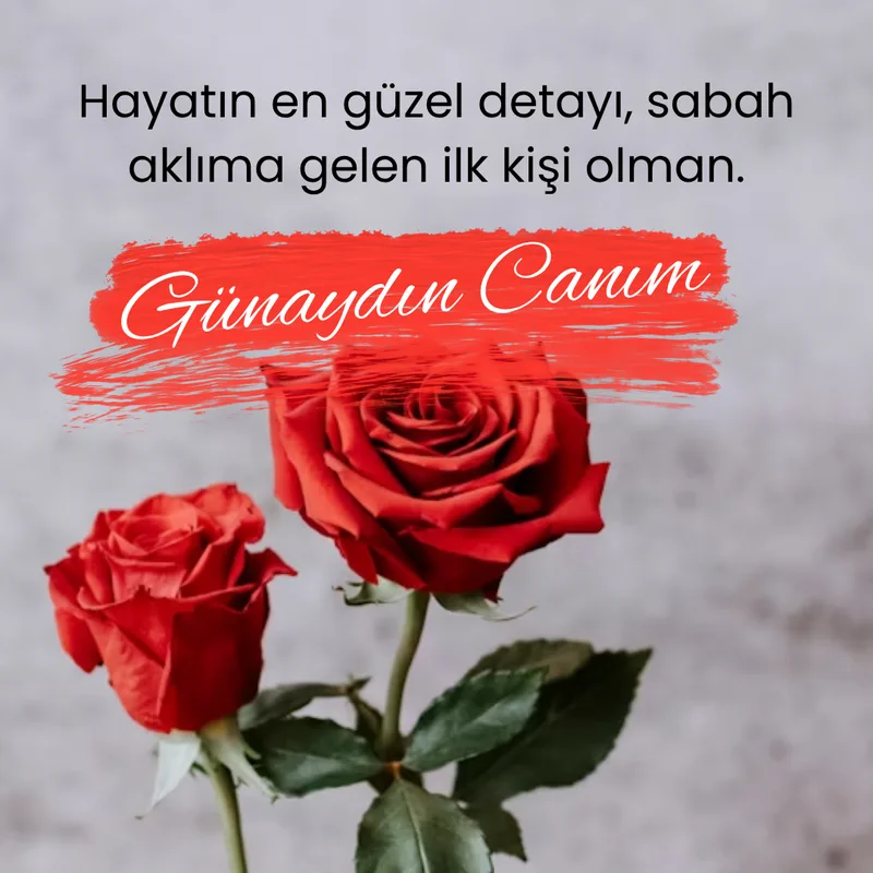 romantik günaydın mesajı