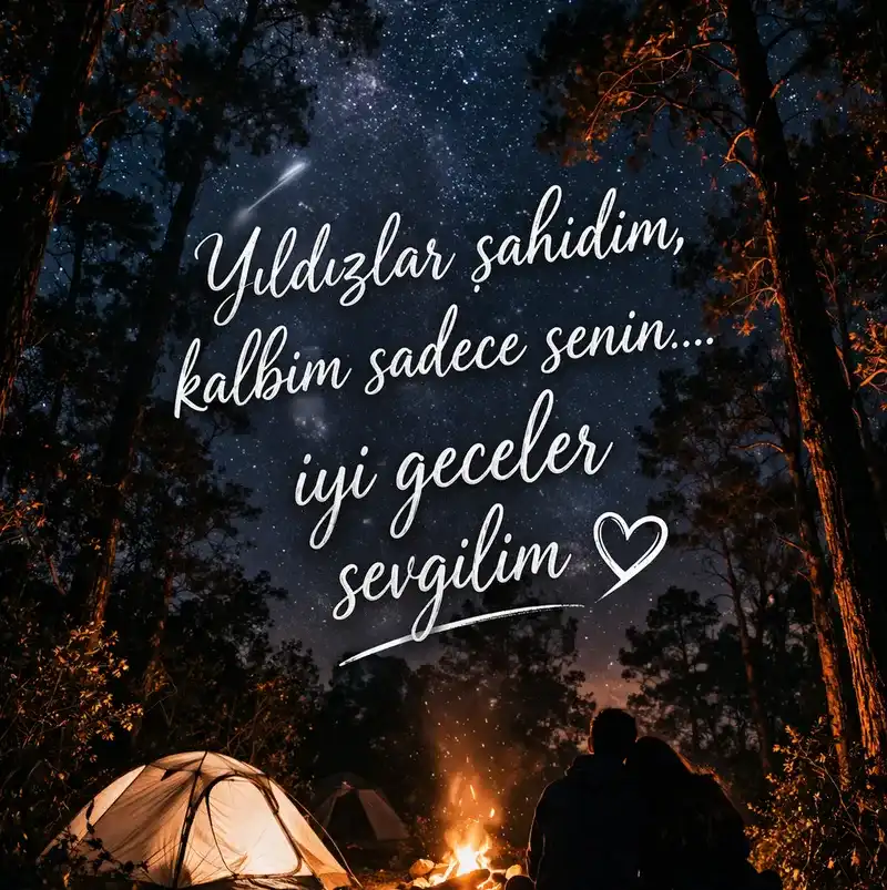 romantik iyi geceler msajı