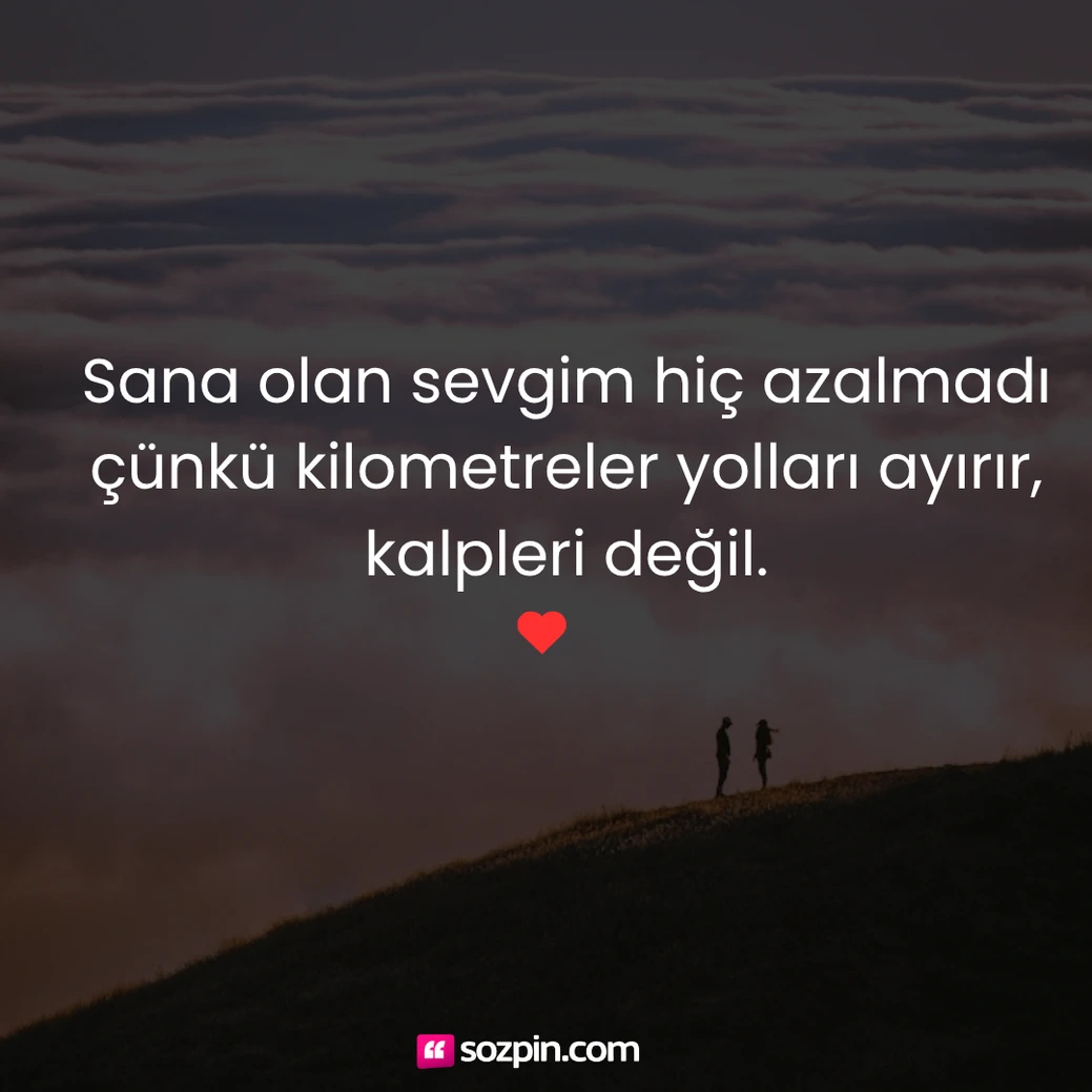 Uzaktaki Sevgiliye Özlem Mesajları