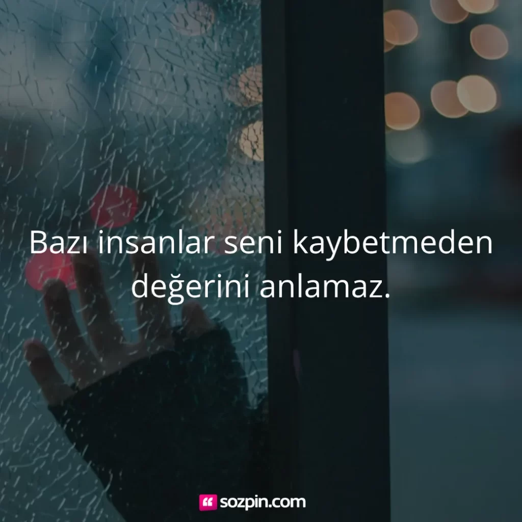 sana değer vermeyen insan için söz