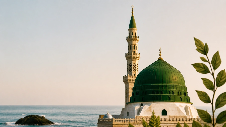 deniz kenarı cami fotoğrafı