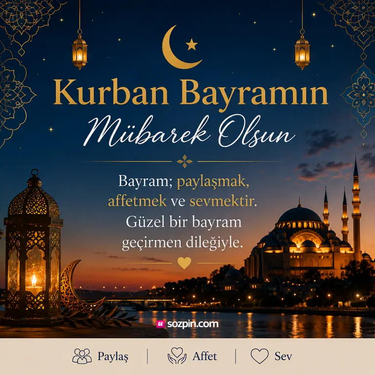 en güncel ve güzel kurban bayramı mesajı
