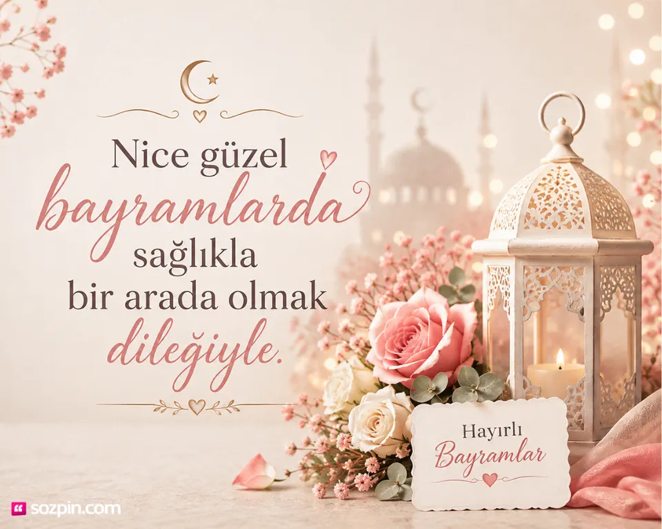 dini görsel üzerine kurban bayramı mesajı