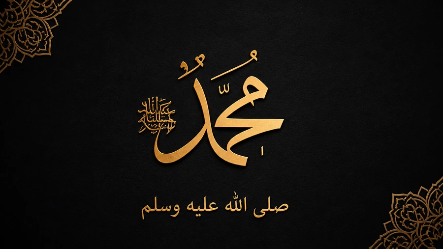 peygamber hz. muhammed ismi yazılı profil resmi