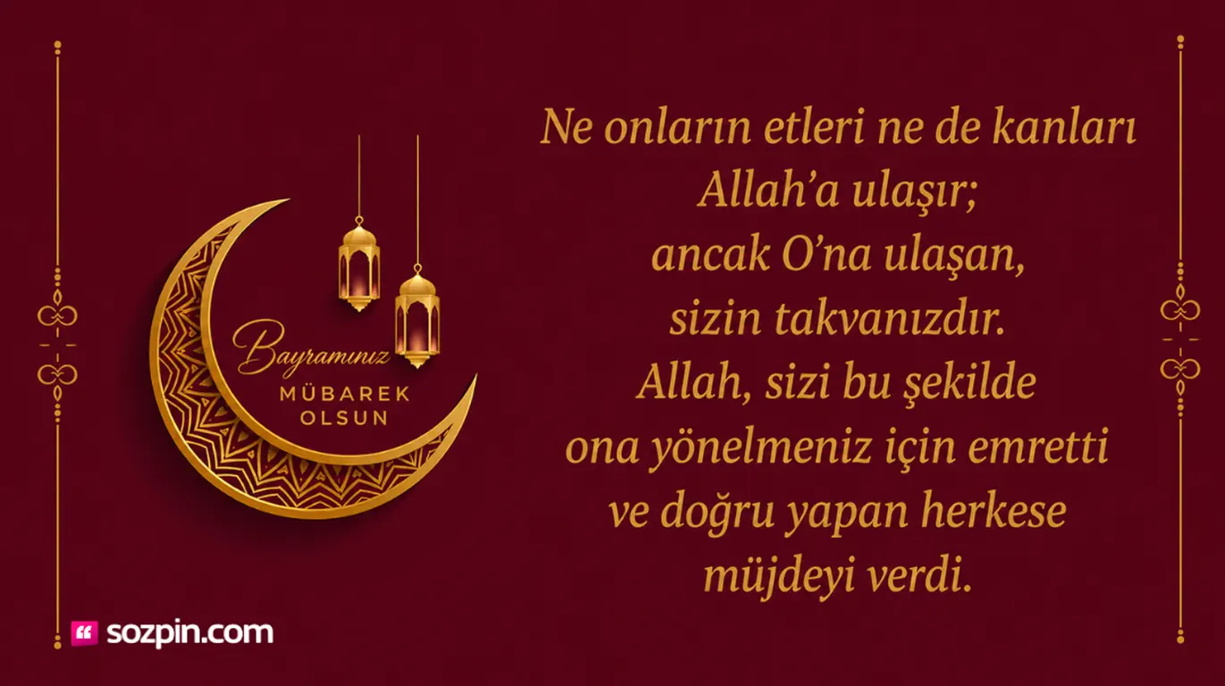yeni kurban bayramı mesajı